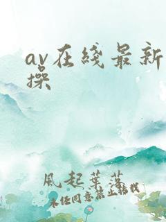 av在线最新版操