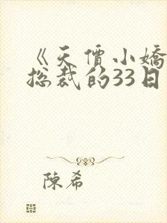 《天价小娇妻:总裁的33日索情》