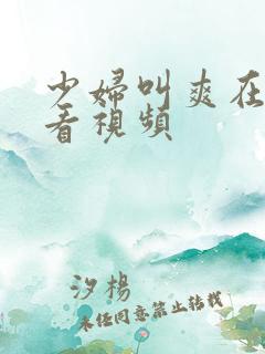 少妇叫爽在线观看视频