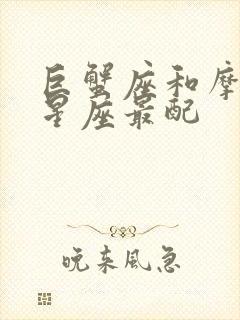 巨蟹座和摩羯座星座最配