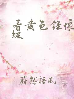 看黄色录像带一级