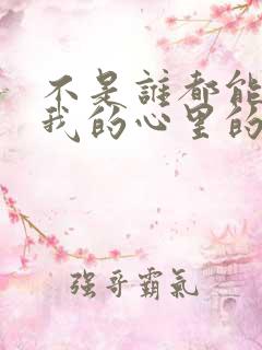 不是谁都能走进我的心里的句子