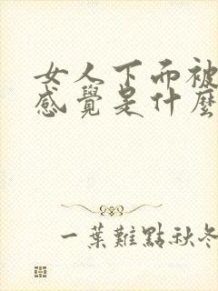 女人下面被进的感觉是什么