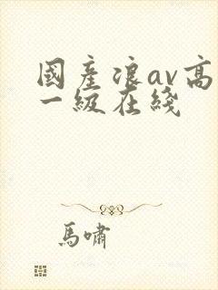 国产浪av高清一级在线