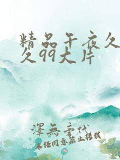 精品午夜久久久久99大片