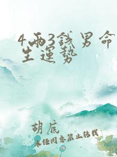 4两3钱男命一生运势