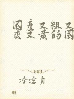 国产又粗又猛又爽又黄的国漫视频