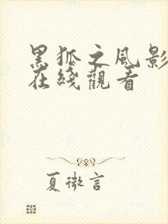 黑狐之风影全集在线观看