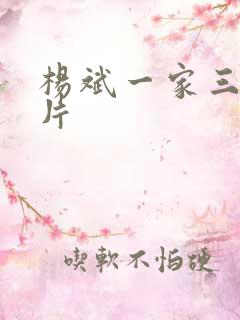 杨斌一家三口照片