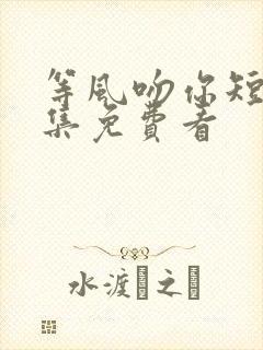 等风吻你短剧全集免费看