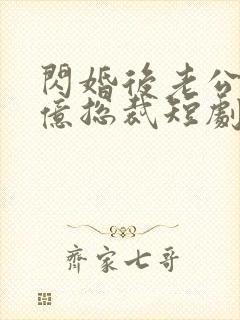 闪婚后老公是千亿总裁短剧