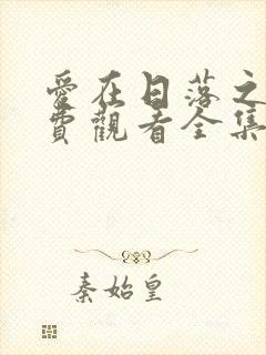 爱在日落之前免费观看全集