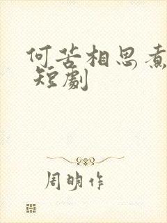 何苦相思煮余年 短剧