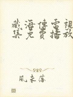 藏海传电视剧全集免费播放在线