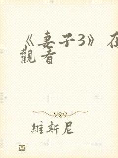 《妻子3》在线观看