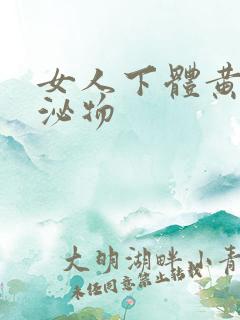 女人下体黄色分泌物