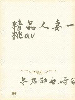 精品人妻一区蜜桃av