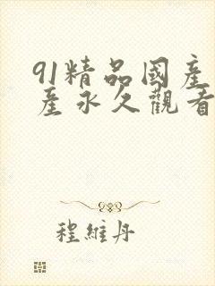 91精品国产自产永久观看在线