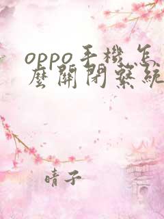 oppo手机怎么关闭系统更新