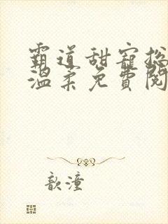 霸道甜宠总裁请温柔免费阅读