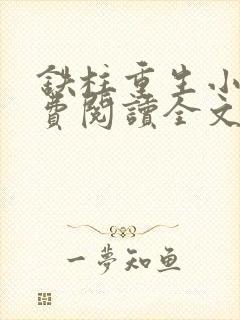 铁柱重生小说免费阅读全文最新章节