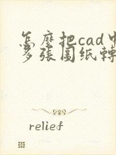 怎么把cad中多张图纸转换成一个pdf