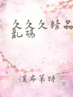 久久久精品国产乱码