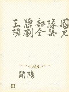 王牌部队国产电视剧全集免费