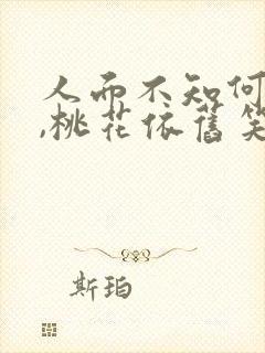 人面不知何处去,桃花依旧笑春风的故事