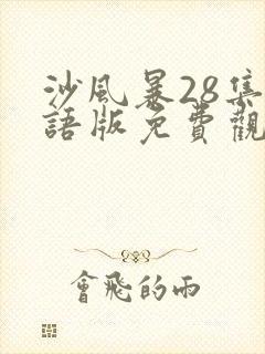 沙风暴28集国语版免费观看