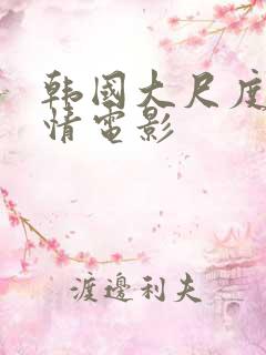 韩国大尺度的爱情电影