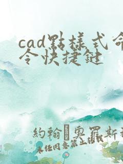 cad点样式命令快捷键