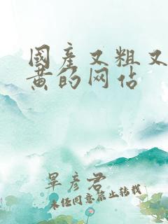 国产又粗又猛又黄的网站