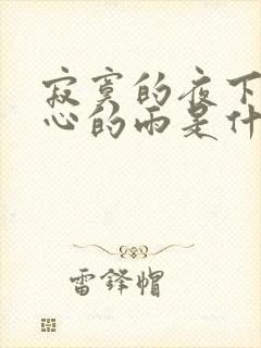 寂寞的夜下着伤心的雨是什么歌