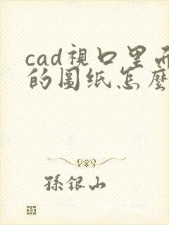 cad视口里面的图纸怎么调位置