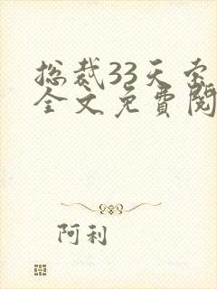 总裁33天索情全文免费阅读全文