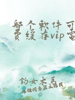 哪个软件可以免费缓存vip电视剧