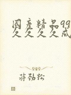 国产精品99久久久久久成人