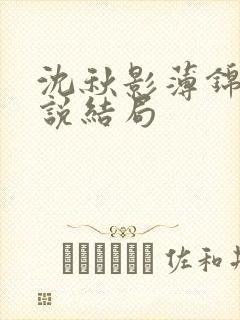 沈秋影薄锦言小说结局