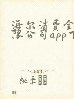 海尔消费金融有限公司app下载