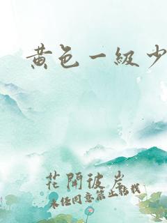 黄色一级少妇片