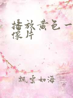 播放黄色一级录像片