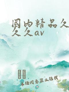国内精品久久久久久av