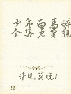 少年白马醉春风全集免费观看策驰