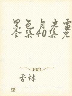 黑色月光电视剧全集40集免费观看