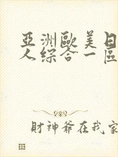 亚洲欧美日韩成人综合一区二区