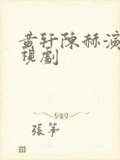 黄轩陈赫演的电视剧