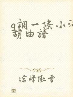 g调一条小河二胡曲谱