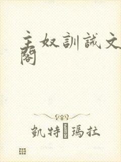 主奴训诫文笔趣阁