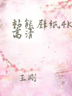 动态壁纸4k超高清